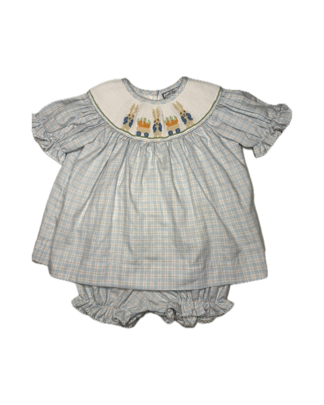 18M Three Sisters Peter Rabbit Smocked Bloomer Set