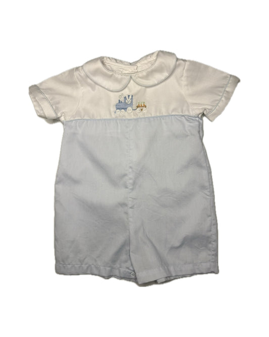 6M Petit Ami Baby Blue Bunny Choo Choo Jon Jon