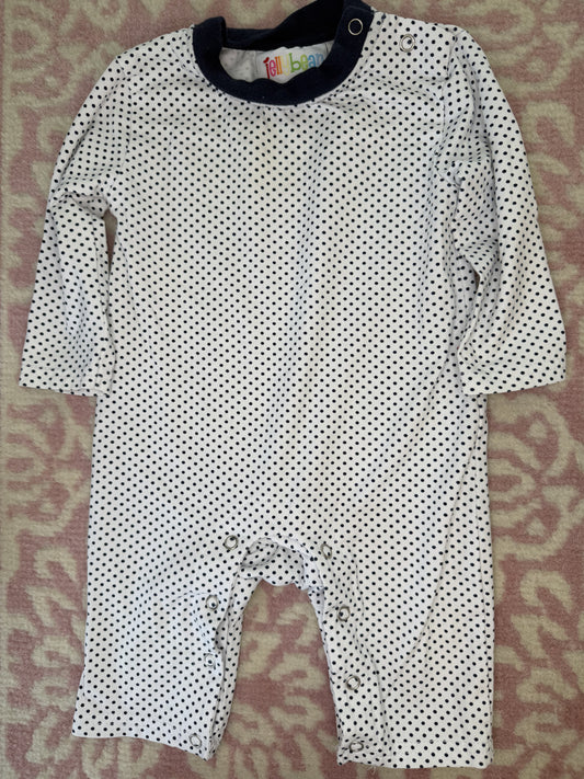 3M Jellybean Navy Polkadot Playsuit
