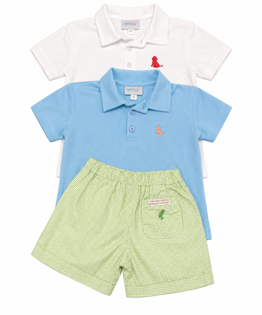 4T James & Lottie Polo + TBBC Windowpane Shelton Short Bundle