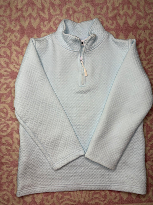 10 PBJ Quilted 1/4 Zip in Blue