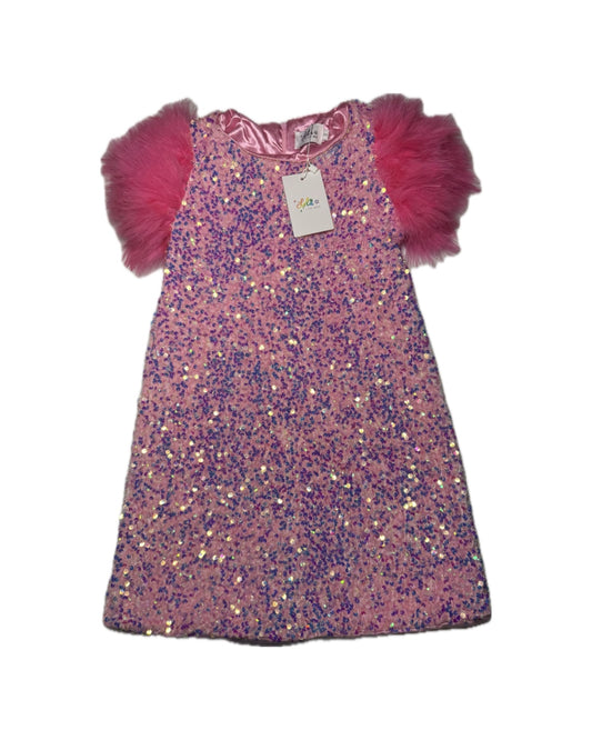 8 Lola & The Boys Rose Feather Sequin Dress