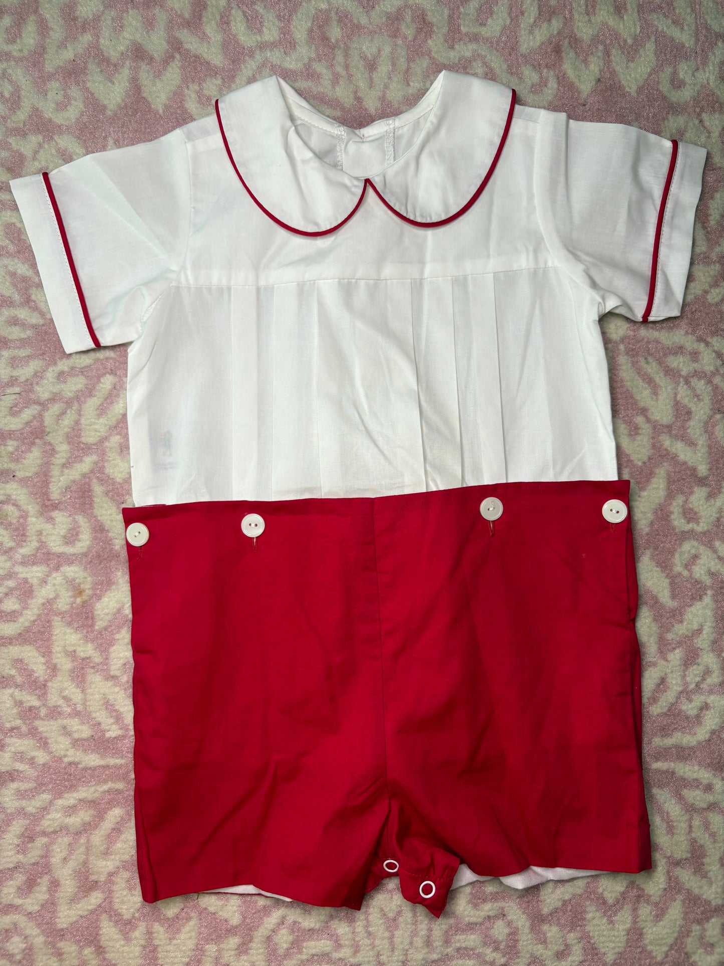 4T Remember Nguyen Red Pleat Front Shortall