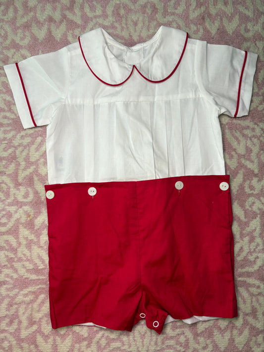 4T Remember Nguyen Red Pleat Front Shortall