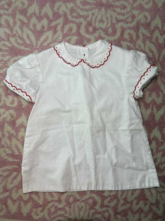 18M Alice Kathleen Red Scalloped Dress