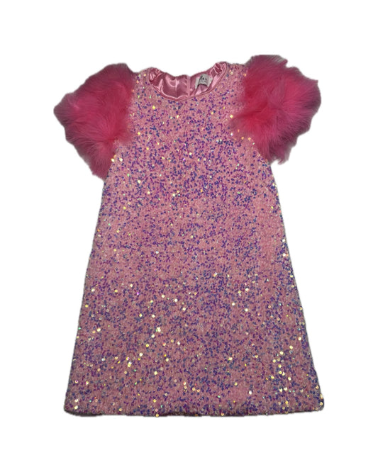 10 Lola & The Boys Rose Feather Sequin Dress