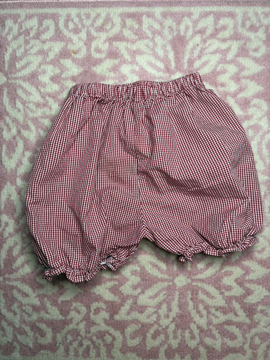 3T Red Microcheck Bloomer