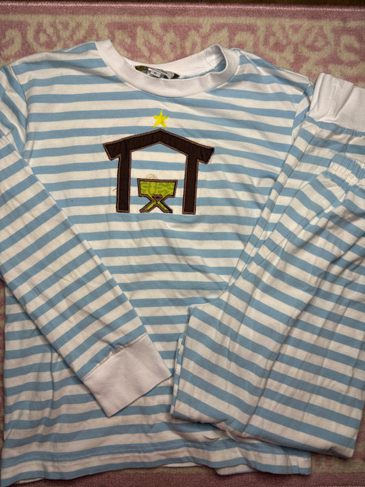 8 SmockaDot Nativity Scene Pajama