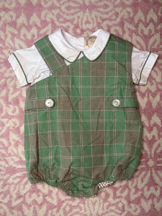 18/24M TBBC Mirador Plaid Bubble with Peter Pan Collar Shirt