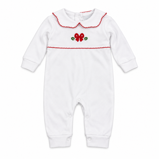 3M Little English Christmas Bow Playsuit