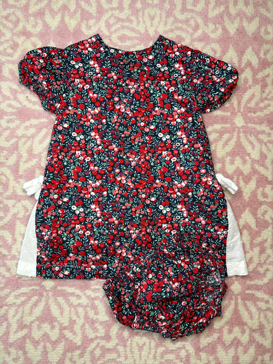 24M The Oaks Red Poppy Dress with Bloomer