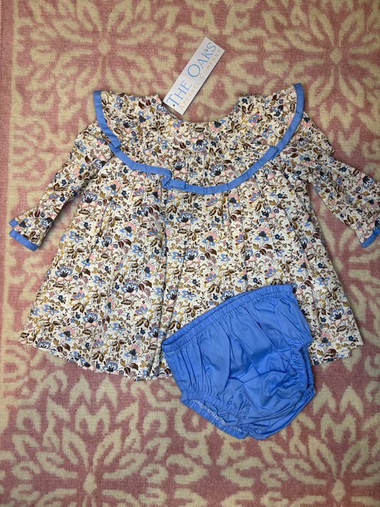 6M The Oaks Fall Floral Dress with Bloomers