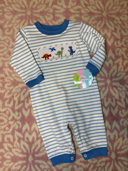 3M Zuccini Kids Smocked Dino Bubble Cloud Knit