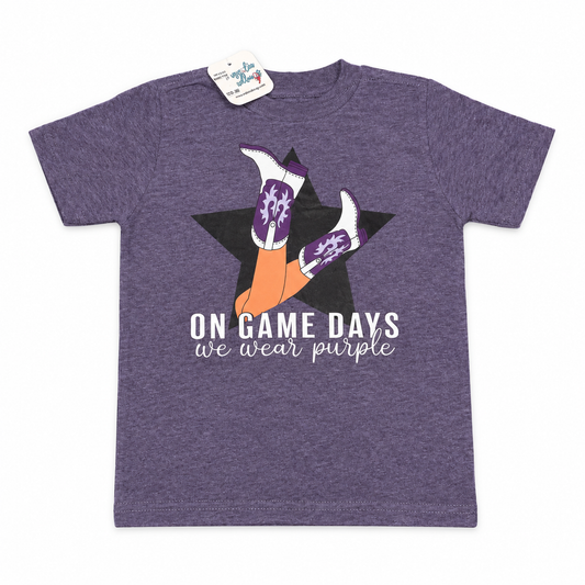 Magnolia Mud Bugs On Game Days We Wear Purple Tee
