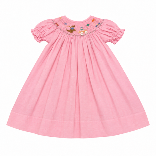 2/3T Cupcake Originals Pink Smocked Birthday Dress