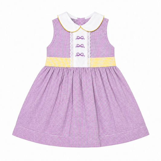 4 Krewe LSU Bow Eyelet Dress