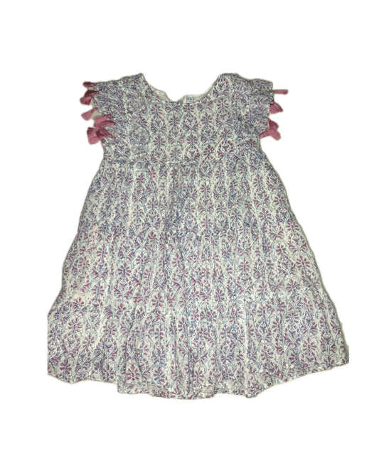8 Mer St. Barth Floral Pink & Blue Tassel Dress
