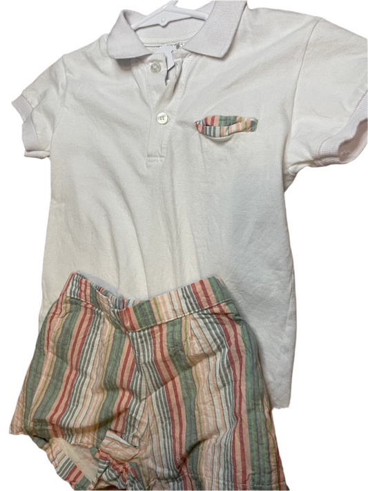 Sz 24M Dondolo Striped Short Set