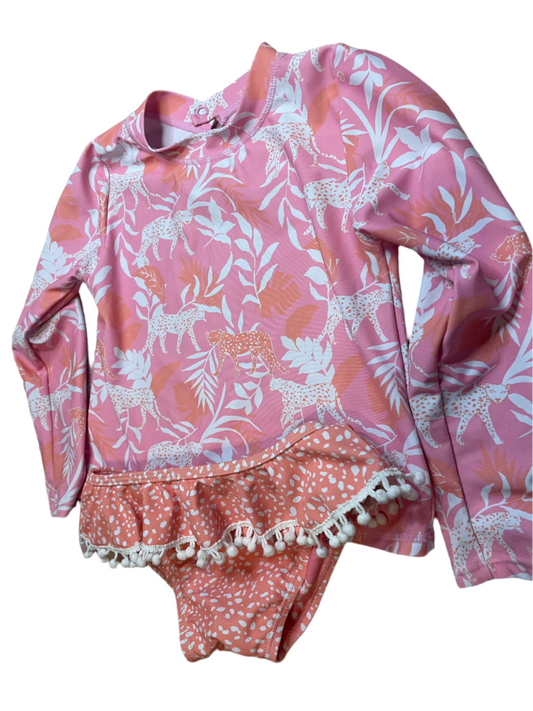 Sz 4T Feather 4 Arrow Rashguard Swim Suit