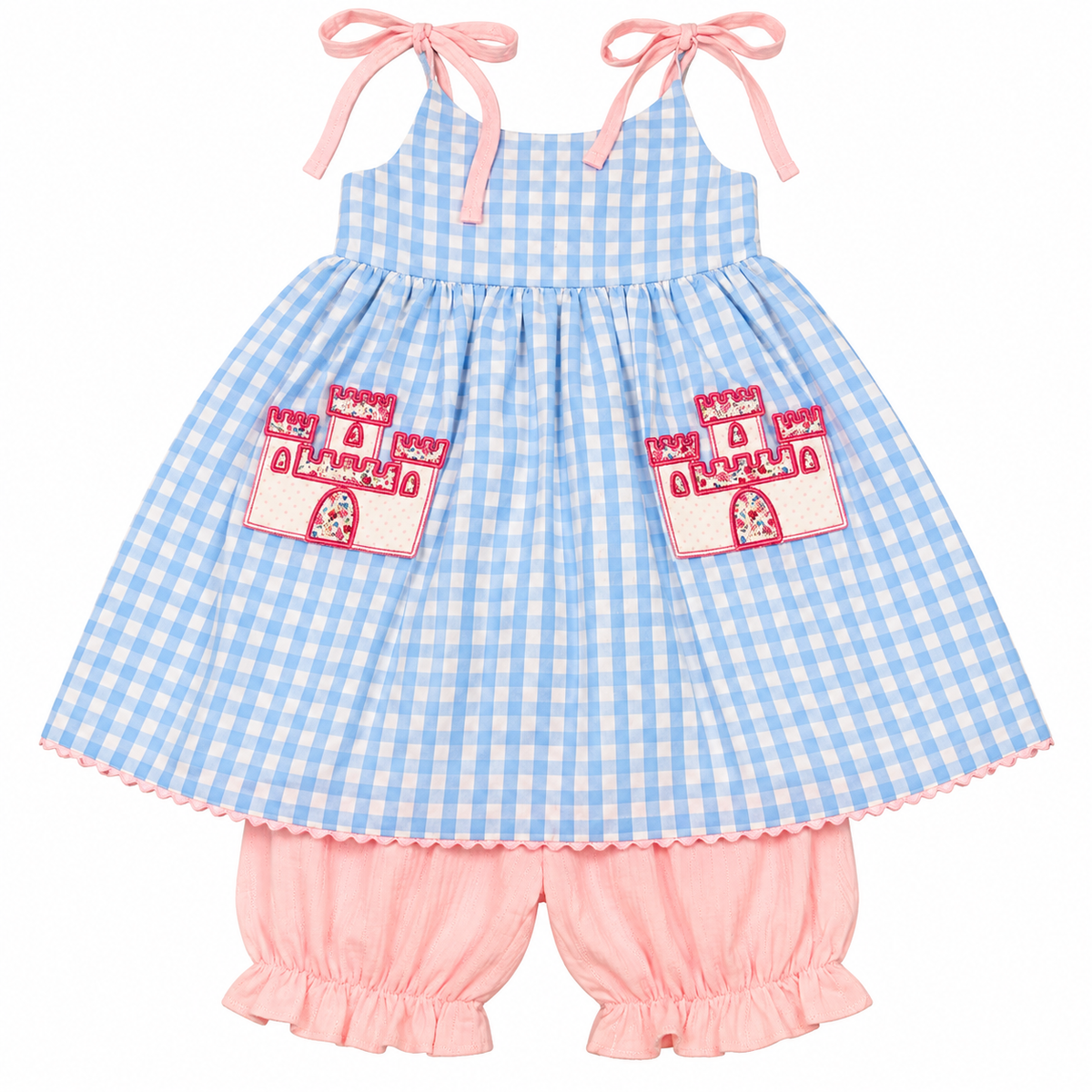 6 Southern Sissies Cinderellas Castle Pocket Swing Back Bloomer Set