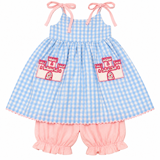 6 Southern Sissies Cinderellas Castle Pocket Swing Back Bloomer Set