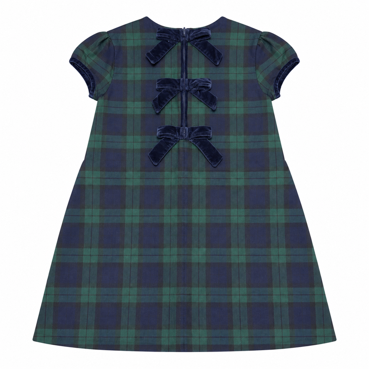 10 TBBC Betts Bow Dress in Berwick Black Watch
