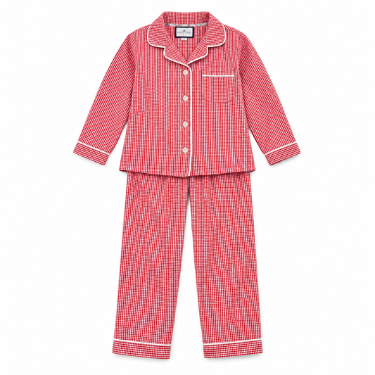 M(adult) Petite Plume Petite Red Gingham Pajama Set