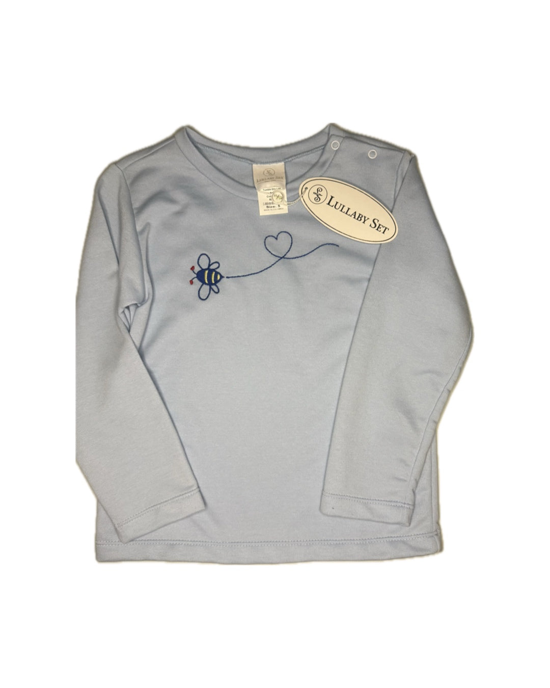 Lullaby Set Blue Bee Precious Pullover