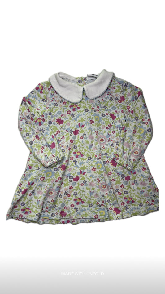 Girl 2T PBJ Floral LS Top