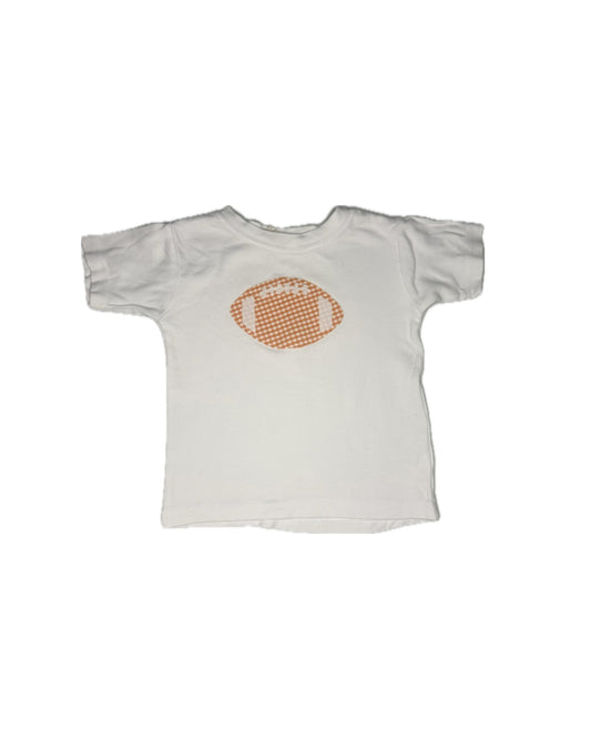 2 Hannah Kate Orange Football Appliqué Tee