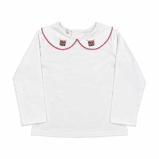 3T Sal & Pimenta Little Drummer Boy Peter Pan Collar Top
