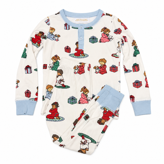 2T TBBC Sutton’s Sweet Dream Set in Holiday Patience and Prayers with Buckhead Blue trim