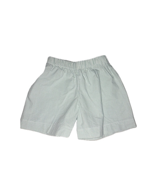 5 Hannah Kate Green Windowpane Shorts