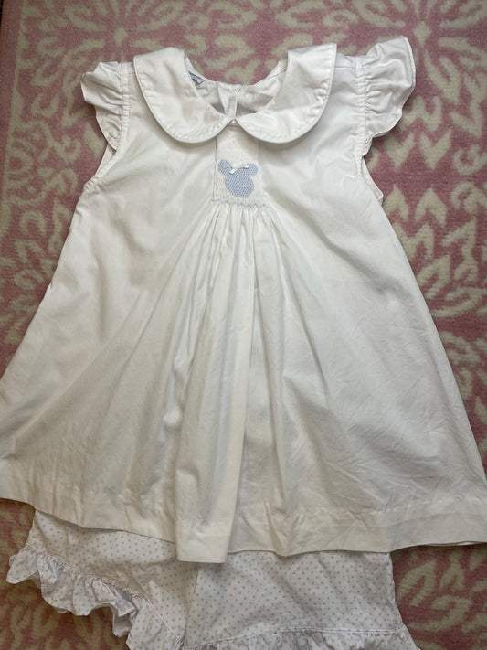 Sz 6 Benoit Matisse Mickey Smocked Short Set