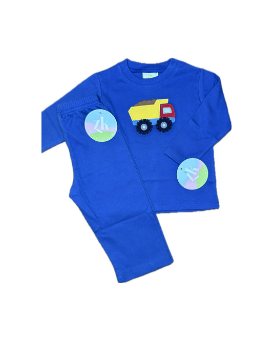 Boy 18M Zuccini Kids Construction Harry’s Play Tee and Pant Set