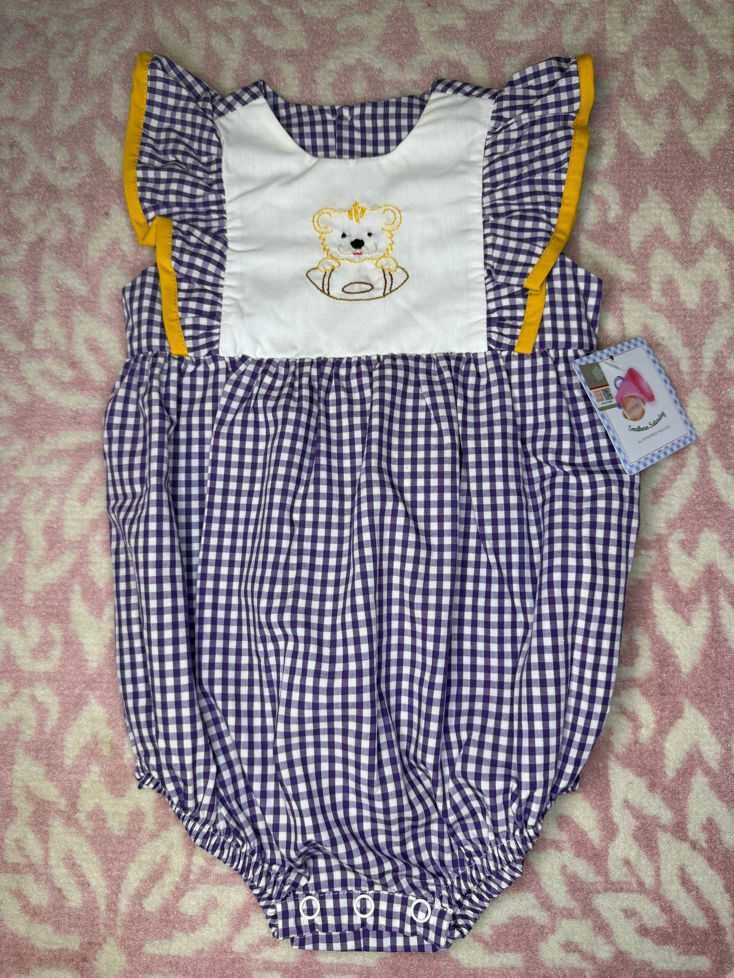 18M Southern Saturday LSU Football Ruffle Bubble