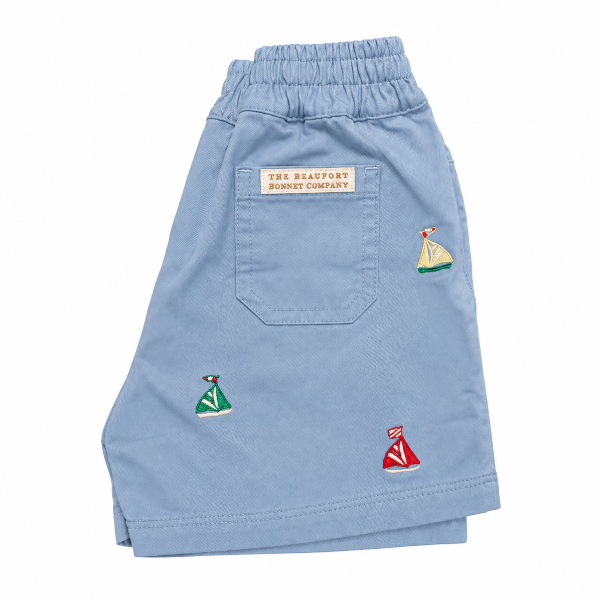 6 TBBC Critter Sheffield Shorts — Beale Street Blue with Sailboats
