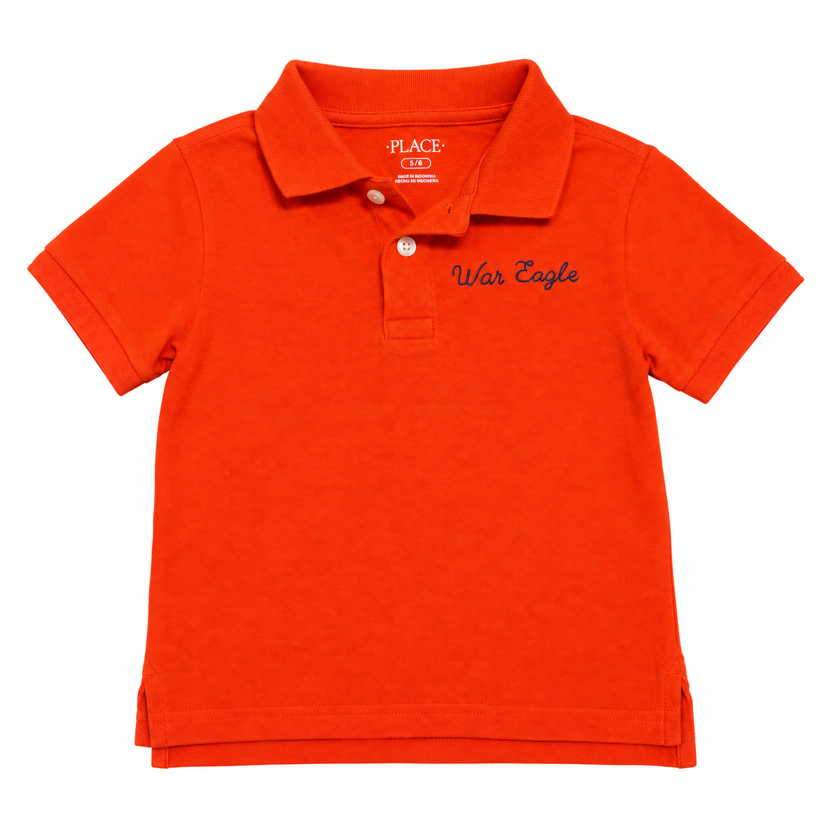 4 Children’s Place War Eagle Orange Polo