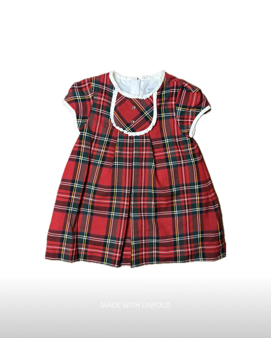 Girl 12M Mayoral Tartan Plaid Dress