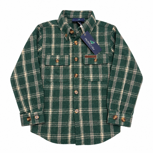5 Properly Tied Boys Ranch Flannel in Pine
