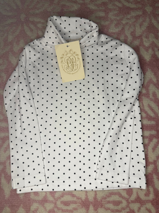 2T TBBC Tatums Turtleneck Shirt Newport Night Micro Dot