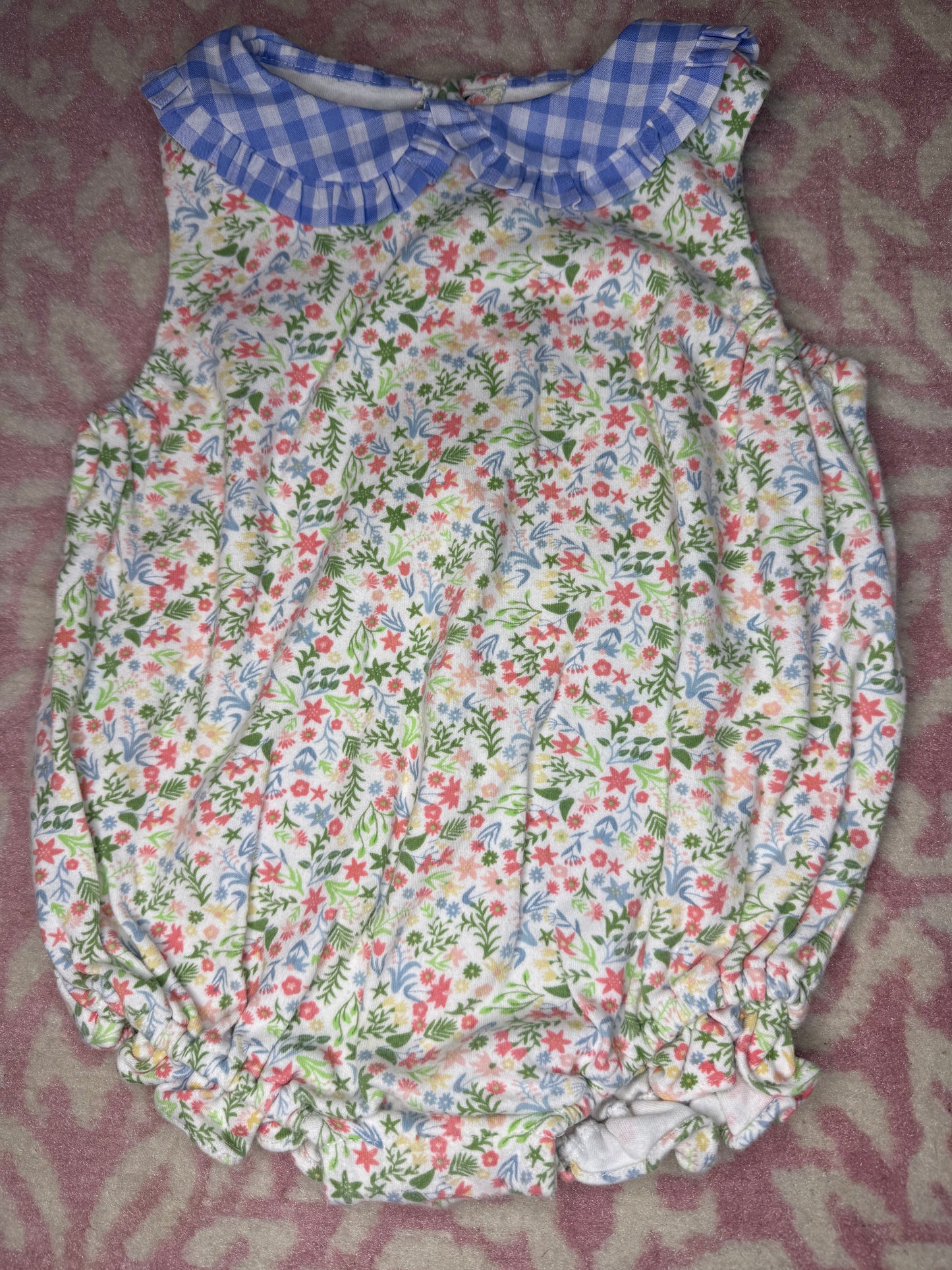 18M James & Lottie Floral Knit Sleeveless Bubble