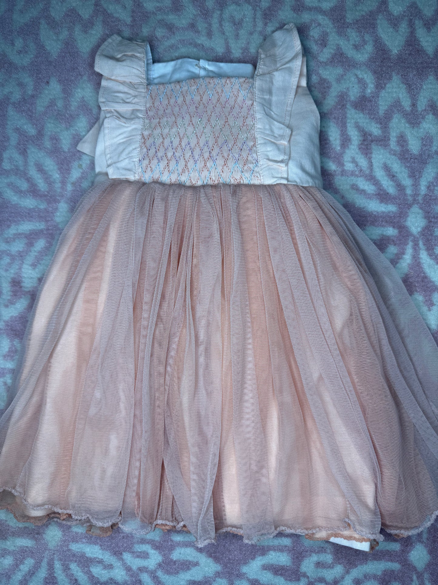 12M Well Dressed Wolf Smocked Tulle Dress