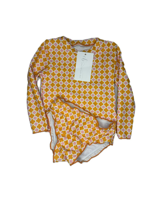 The Oaks Panama Pink & Orange Rashguard Set Swimsuit