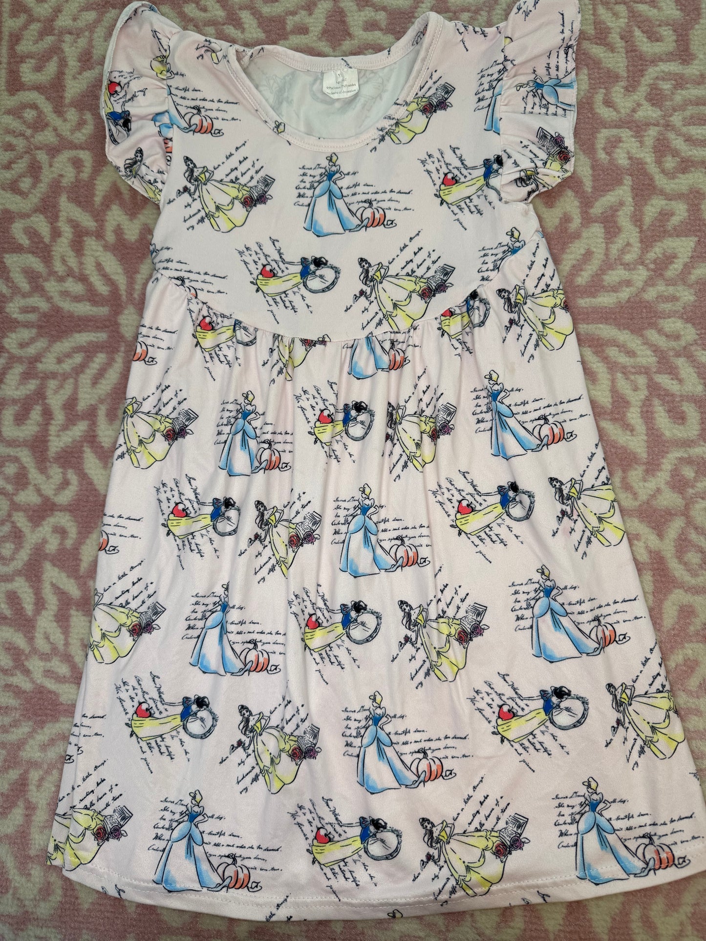 Sz 5/6T Disney Princess Knit Dress