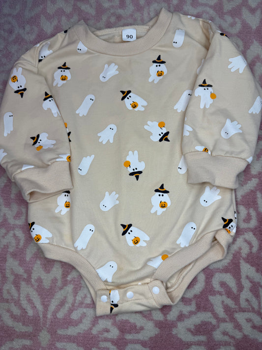 12/18M Ghost Halloween Pumpkin LS Bubble