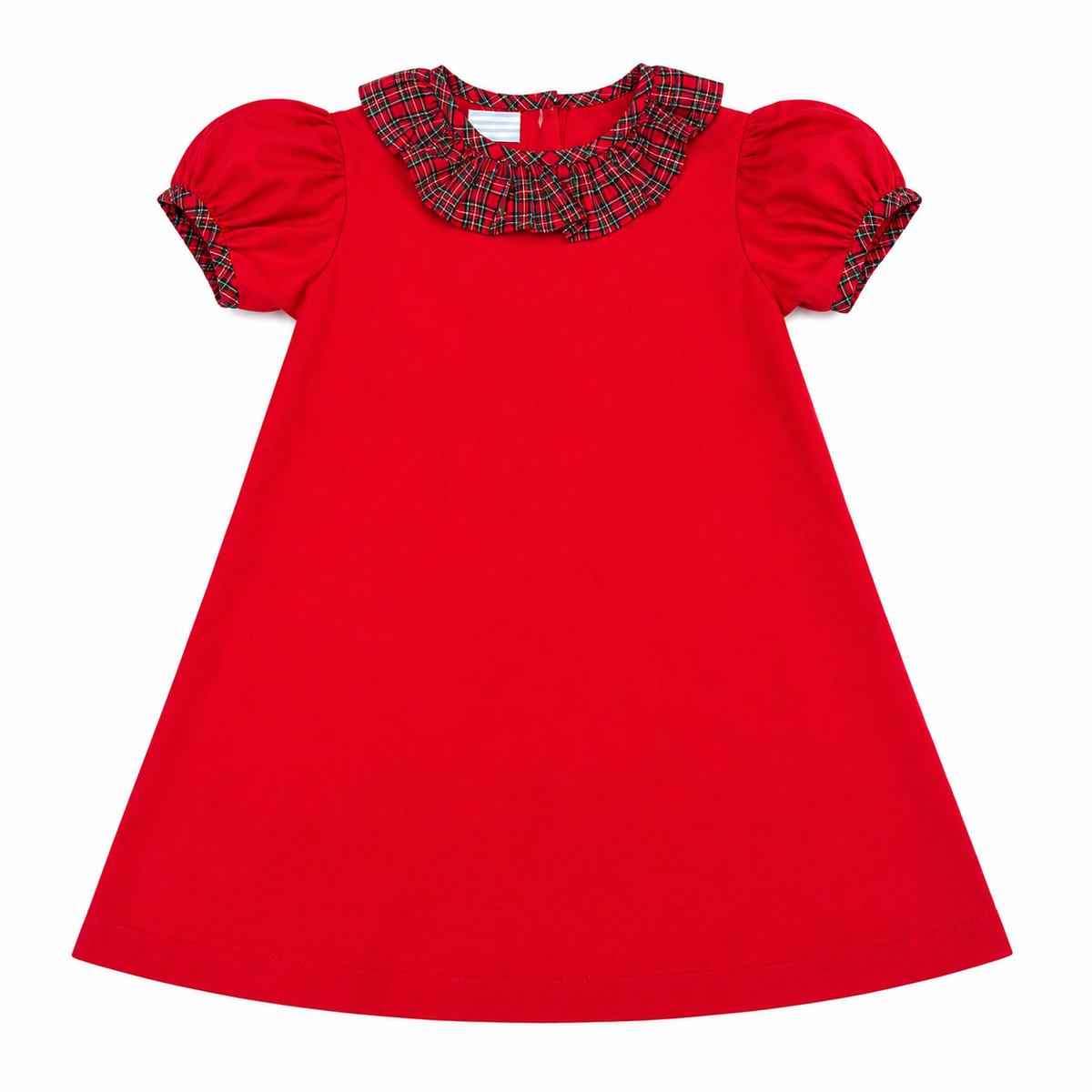 3T Southern Sunshine Tartan Ruffle Christmas Dress