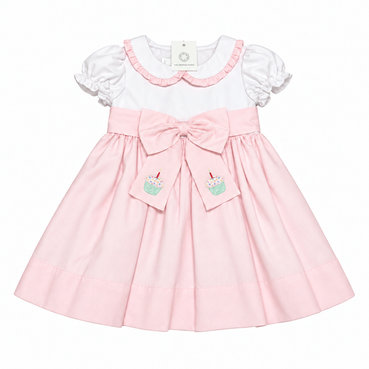 The Proper Peony Switch Sash Birthday Bow Dress