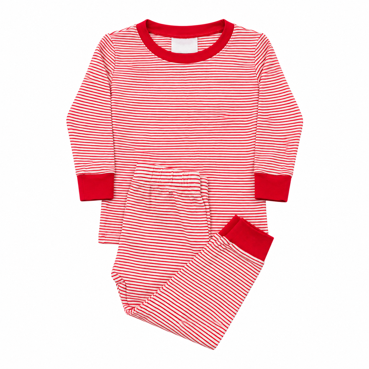 2T Lake Red & White Striped Pajama Set