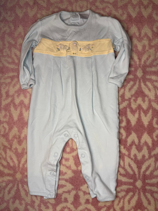 3/6M Squiggles Sheep Baby Romper